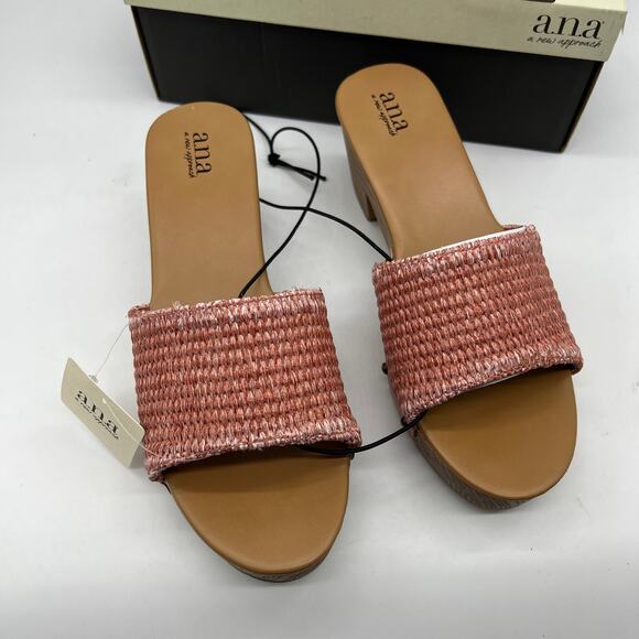a.n.a Womens Robinson Heeled Sandals Terracotta Pink Size 9.5M - Picture 3 of 13
